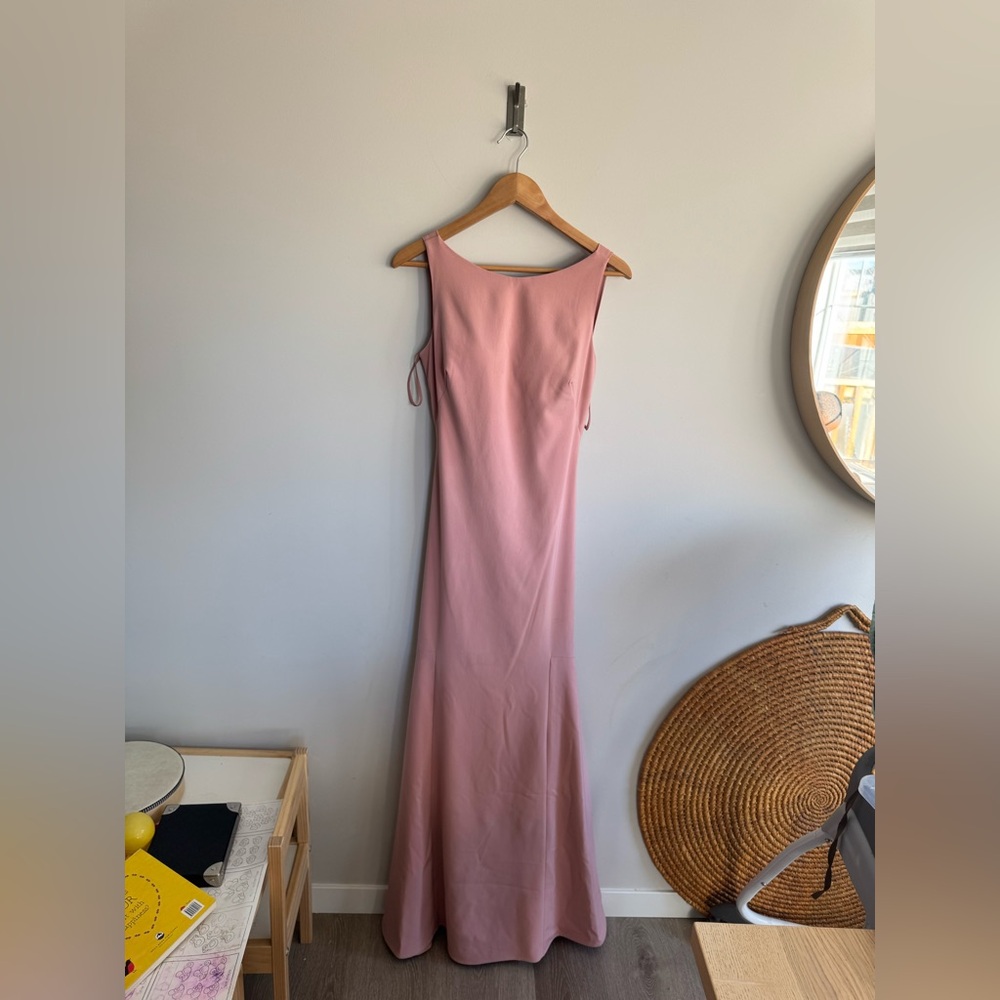 Theia Blush Pink Maxi Dress